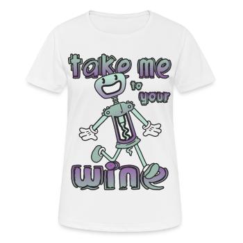 Drôles de tire-bouchons - T-shirt respirant Femme - blanc - Devant - AI Model Female 172 dark (172cm)