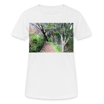 Affiche Madère Portugal - T-shirt respirant Femme - blanc - Devant - AI Model Female 172 dark (172cm)