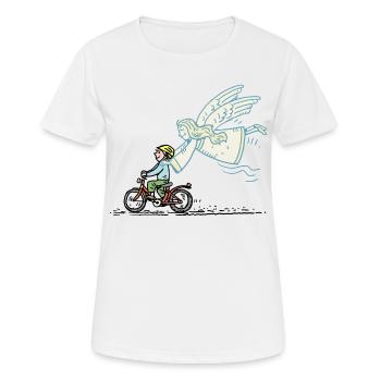 Schutzengel - Frauen T-Shirt atmungsaktiv - Weiß - Vorne - AI Model Female 172 dark (172cm)