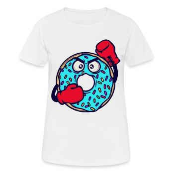 Beignet Bonbons Délicieux Snack Dessert - T-shirt respirant Femme - blanc - Devant - AI Model Female 172 dark (172cm)