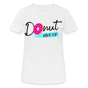 Donut Sweets Statement Snacking Délicieux - T-shirt respirant Femme - blanc - Devant - AI Model Female 172 dark (172cm)