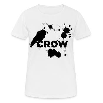 Der schwarze Rabe - Frauen T-Shirt atmungsaktiv - Weiß - Vorne - AI Model Female 172 dark (172cm)