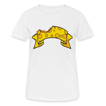 Bannières de fromage - T-shirt respirant Femme - blanc - Devant - AI Model Female 172 dark (172cm)
