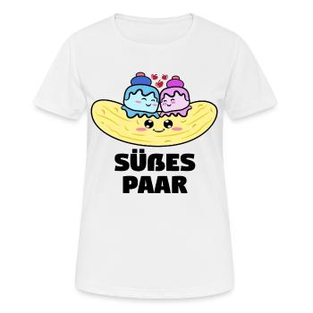 Süßigkeiten Statement Lecker Nachspeise Kalorien - Frauen T-Shirt atmungsaktiv - Weiß - Vorne - AI Model Female 172 dark (172cm)