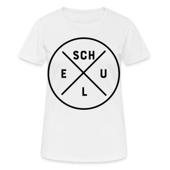 Schule - Frauen T-Shirt atmungsaktiv - Weiß - Vorne - AI Model Female 172 dark (172cm)
