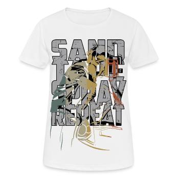 Auto Lackierer - Frauen T-Shirt atmungsaktiv - Weiß - Vorne - AI Model Female 172 dark (172cm)