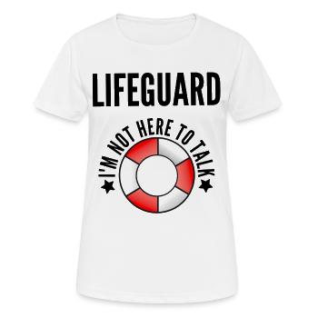 LIFEGUARD - Women's Breathable T-Shirt - white - Front - AI Model Female 172 dark (172cm)