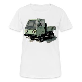 Camion MULTICAR DDR - T-shirt respirant Femme - blanc - Devant - AI Model Female 172 dark (172cm)