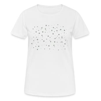 Étoiles Ciel étoilé Galaxie Voie lactée - T-shirt respirant Femme - blanc - Devant - AI Model Female 172 dark (172cm)