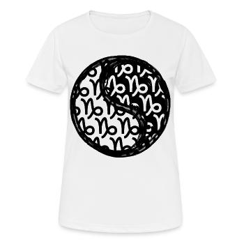 Astronomy Capricorn Horoscope Zodiac Sign - Women's Breathable T-Shirt - white - Front - AI Model Female 172 dark (172cm)