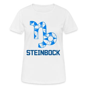 Steinbock Sternbild Tierkreiszeichen Esoterik - Frauen T-Shirt atmungsaktiv - Weiß - Vorne - AI Model Female 172 dark (172cm)