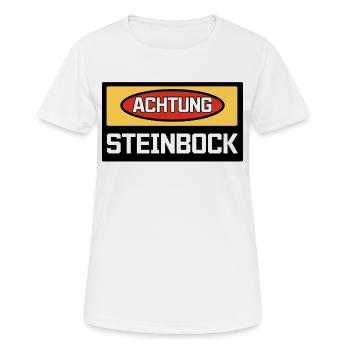 Horoskop Sternbild Steinbock Tierkreis Gezeiten - Frauen T-Shirt atmungsaktiv - Weiß - Vorne - AI Model Female 172 dark (172cm)