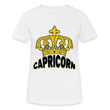 Capricorne Astrologie Superstition Dicton ésotérique - T-shirt respirant Femme - blanc - Devant - AI Model Female 172 dark (172cm)