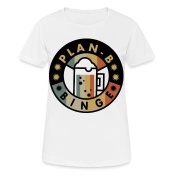 Plan B Boozing - T-shirt respirant Femme - blanc - Devant - AI Model Female 172 dark (172cm)