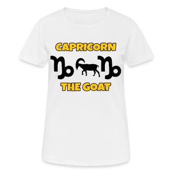 Superstition Esoteric Horoscope Capricorn Statement - Women's Breathable T-Shirt - white - Front - AI Model Female 172 dark (172cm)