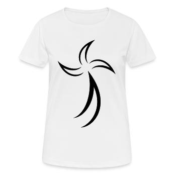 Hermine Celtic Bretagne - T-shirt respirant Femme - blanc - Devant - AI Model Female 172 dark (172cm)