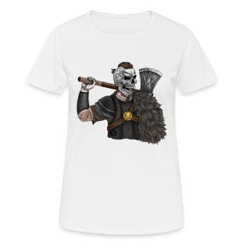 Vikings, Odin, Thor, Wallhalla, Berserkers - T-shirt respirant Femme - blanc - Devant - AI Model Female 172 dark (172cm)