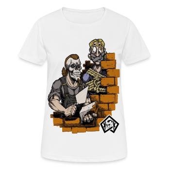Maurer, Maurermeister, Handwerker, Bautechniker - Frauen T-Shirt atmungsaktiv - Weiß - Vorne - AI Model Female 172 dark (172cm)