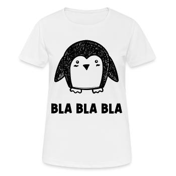 Oiseau manchot animal Vague de froid Pôle Sud - T-shirt respirant Femme - blanc - Devant - AI Model Female 172 dark (172cm)