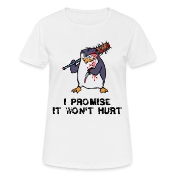 Déclaration des pingouins Zoo des oiseaux de mer des animaux de l’Antarctique - T-shirt respirant Femme - blanc - Devant - AI Model Female 172 dark (172cm)