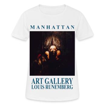 MANHATTAN ART GALLERY Louis RUNEMBERG © Adagp - T-shirt respirant Femme - blanc - Devant - AI Model Female 172 dark (172cm)