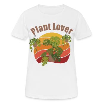 Plantes Amoureuses des Plantes Plantes Cadeaux - T-shirt respirant Femme - blanc - Devant - AI Model Female 172 dark (172cm)