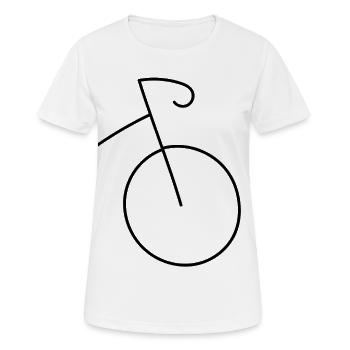 Die Leichtigkeit des Fahrradfahrens - Frauen T-Shirt atmungsaktiv - Weiß - Vorne - AI Model Female 172 dark (172cm)
