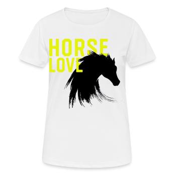 Reiten pferd horse love reitverein Pferdespruch mä - Frauen T-Shirt atmungsaktiv - Weiß - Vorne - AI Model Female 172 dark (172cm)