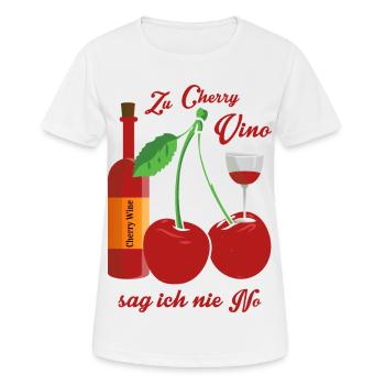 Wein Liebhaber - Frauen T-Shirt atmungsaktiv - Weiß - Vorne - AI Model Female 172 dark (172cm)