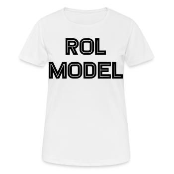 Jeder Rollstuhlfahrer ist ein Vorbild - Frauen T-Shirt atmungsaktiv - Weiß - Vorne - AI Model Female 172 dark (172cm)