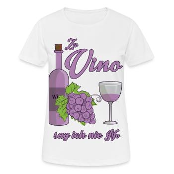 Wein Liebhaber - Frauen T-Shirt atmungsaktiv - Weiß - Vorne - AI Model Female 172 dark (172cm)