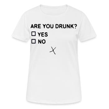 ÊTES-VOUS IVRE? - T-shirt respirant Femme - blanc - Devant - AI Model Female 172 dark (172cm)