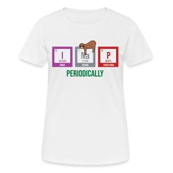 Paresseux Déclaration Animal Sommeil Froid Mammifère - T-shirt respirant Femme - blanc - Devant - AI Model Female 172 dark (172cm)