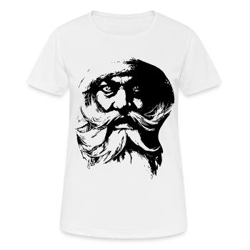 Vintage Santa Claus - Santa Claus Face - Women's Breathable T-Shirt - white - Front - AI Model Female 172 dark (172cm)
