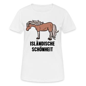 Pferde Islandpferde Statement Pferdenarr - Frauen T-Shirt atmungsaktiv - Weiß - Vorne - AI Model Female 172 dark (172cm)