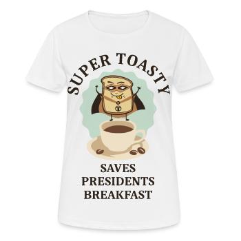 Super Heroes Toast Bread - T-shirt respirant Femme - blanc - Devant - AI Model Female 172 dark (172cm)