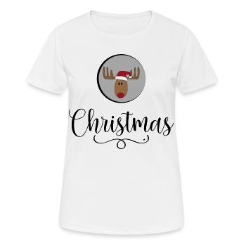 Christmas - Frauen T-Shirt atmungsaktiv - Weiß - Vorne - AI Model Female 172 dark (172cm)