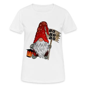 Weihnachts Wicht Christmas Gnome Ho Ho Ho - Frauen T-Shirt atmungsaktiv - Weiß - Vorne - AI Model Female 172 dark (172cm)