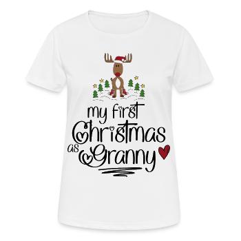 Lustige Geschenke für Granny zu Weihnachten - Frauen T-Shirt atmungsaktiv - Weiß - Vorne - AI Model Female 172 dark (172cm)