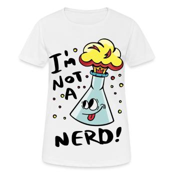 Je ne suis pas un nerd - T-shirt respirant Femme - blanc - Devant - AI Model Female 172 dark (172cm)