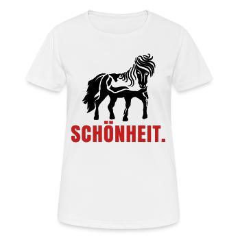 Pferde Spruch Pferdenarr Islandpferde Isländer - Frauen T-Shirt atmungsaktiv - Weiß - Vorne - AI Model Female 172 dark (172cm)