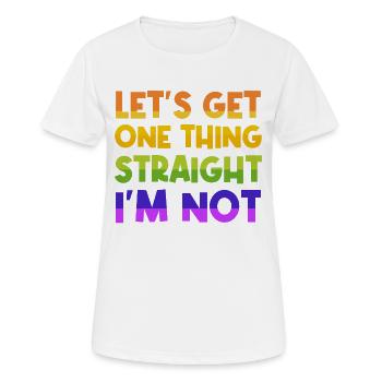 Humorvoll Statement Homosexuell Lgbt Lesbisch - Frauen T-Shirt atmungsaktiv - Weiß - Vorne - AI Model Female 172 dark (172cm)