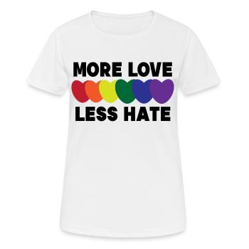 Homo Herz Lgbt Sexualität Statement Beziehung - Frauen T-Shirt atmungsaktiv - Weiß - Vorne - AI Model Female 172 dark (172cm)