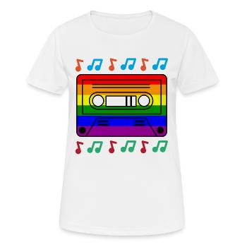 Cool Lgbt Regenbogen Rechte Homosexueller Liebe - Frauen T-Shirt atmungsaktiv - Weiß - Vorne - AI Model Female 172 dark (172cm)