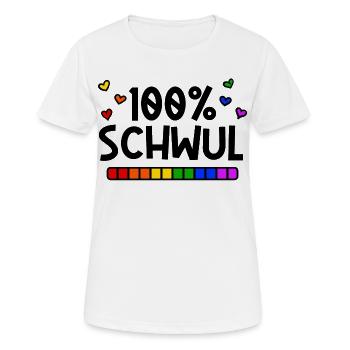 Schwul Lgbt Stolz Rechte Homosexueller Statement - Frauen T-Shirt atmungsaktiv - Weiß - Vorne - AI Model Female 172 dark (172cm)