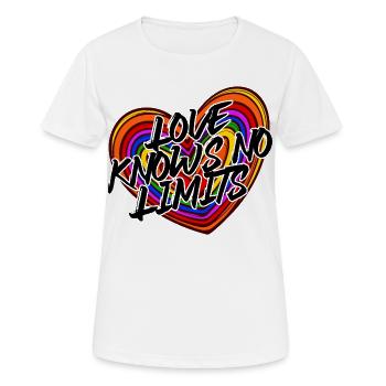 Déclaration de partenariat LGBT de même sexe - T-shirt respirant Femme - blanc - Devant - AI Model Female 172 dark (172cm)