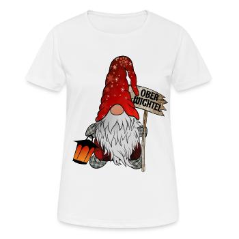 Ober Wichtel Weihnachts Gnom - Frauen T-Shirt atmungsaktiv - Weiß - Vorne - AI Model Female 172 dark (172cm)
