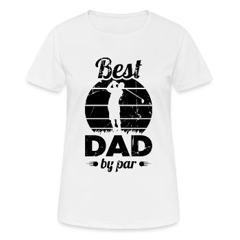 Bester Papa auf dem Golfplatz - Frauen T-Shirt atmungsaktiv - Weiß - Vorne - AI Model Female 172 dark (172cm)