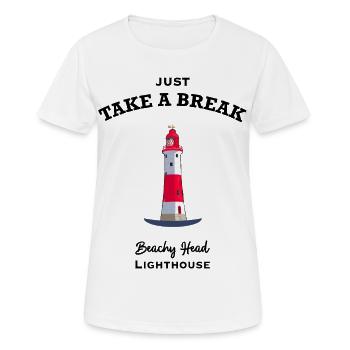 England, East Sussex, Beachy Head Lighthouse Break - Women's Breathable T-Shirt - white - Front - AI Model Female 172 dark (172cm)