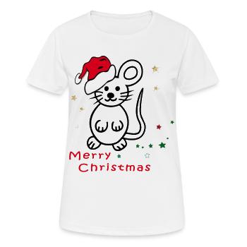 Joyeux Noël, Avent - T-shirt respirant Femme - blanc - Devant - AI Model Female 172 dark (172cm)